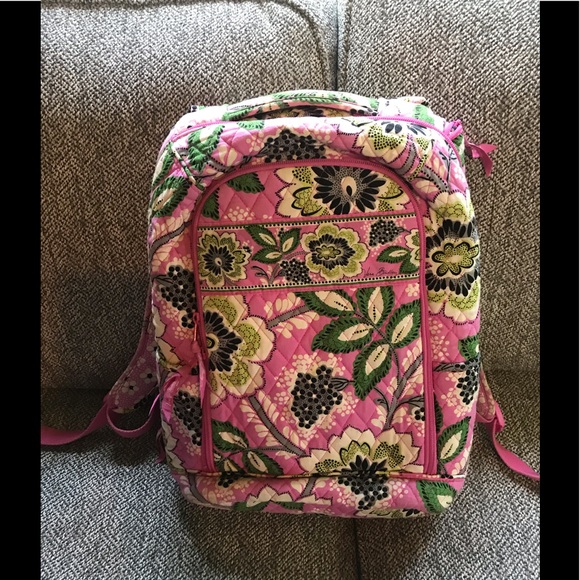 Vera Bradley Handbags - Vera Bradley Laptop Backpack - Priscilla Pink